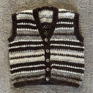Hand knit vest